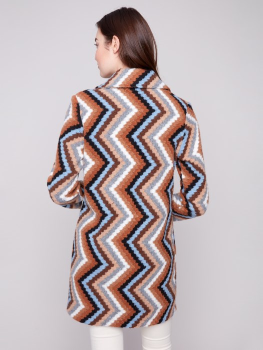 CHARLI B LONG CROCHET COAT
